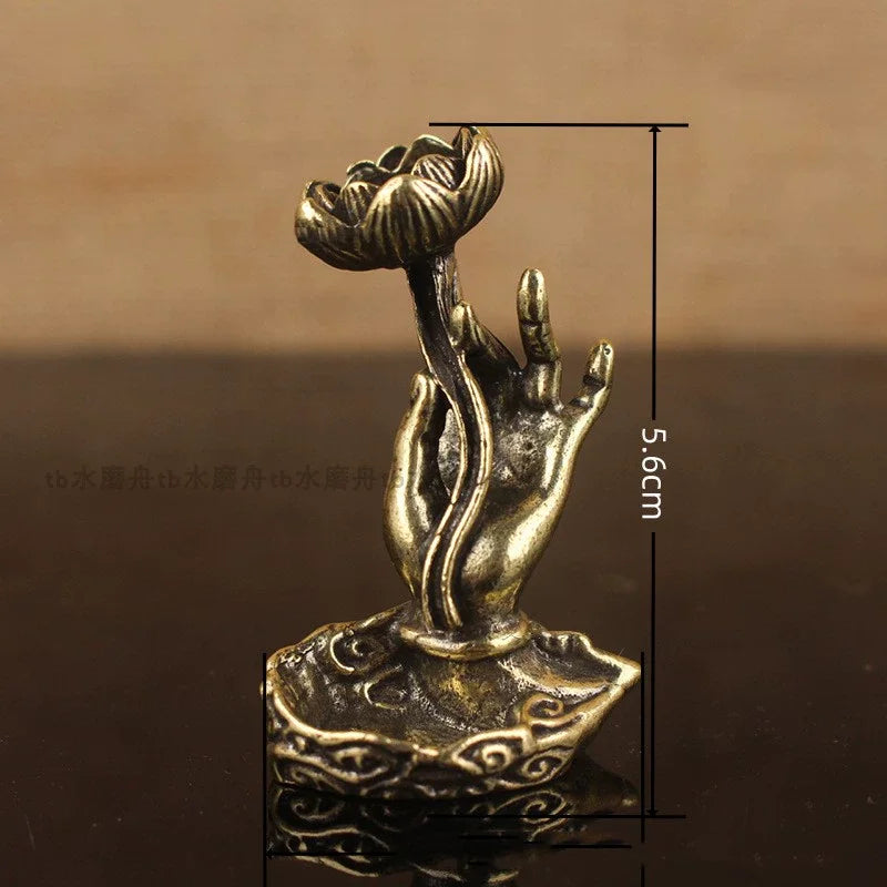 Brûleur d'Encens Main de Bouddha — Style Antique Zen