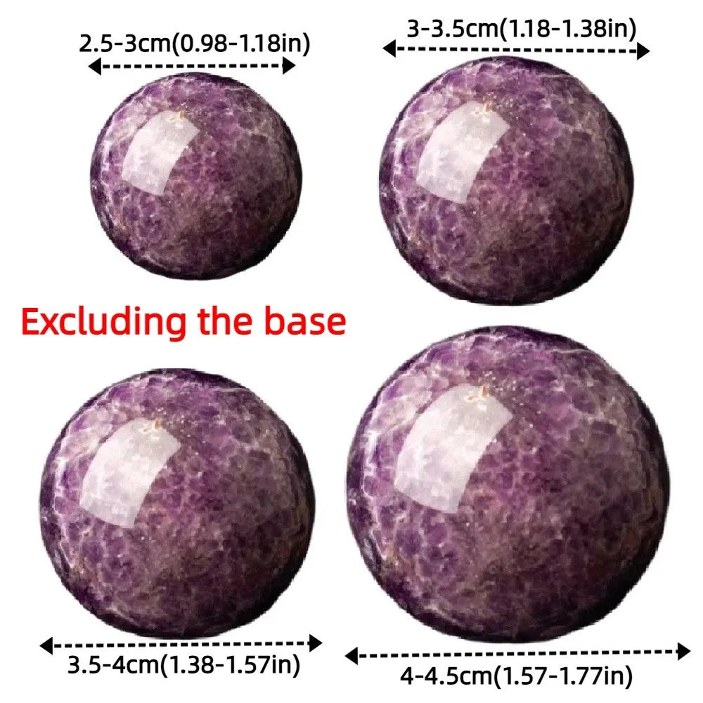 Boule de Cristal Améthyste Naturelle — Pierre de Guérison Feng Shui