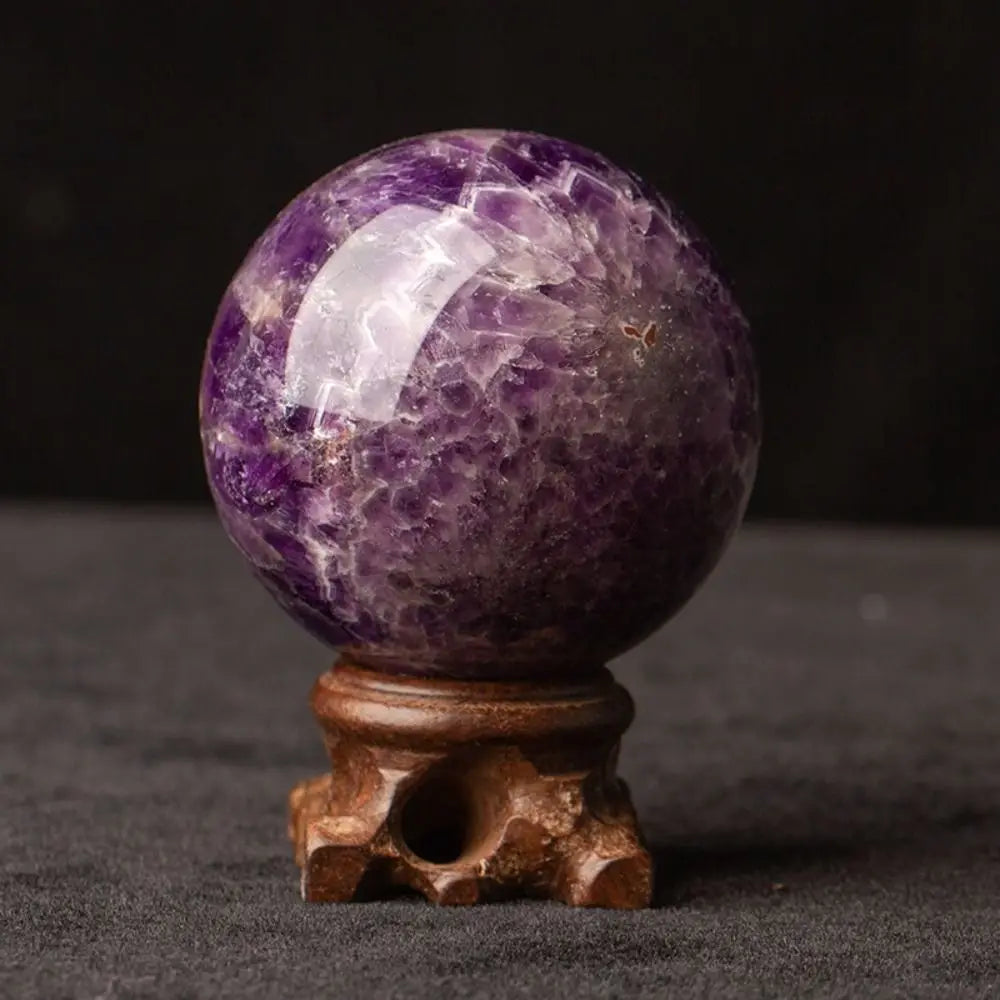 Boule de Cristal Améthyste Naturelle — Pierre de Guérison Feng Shui