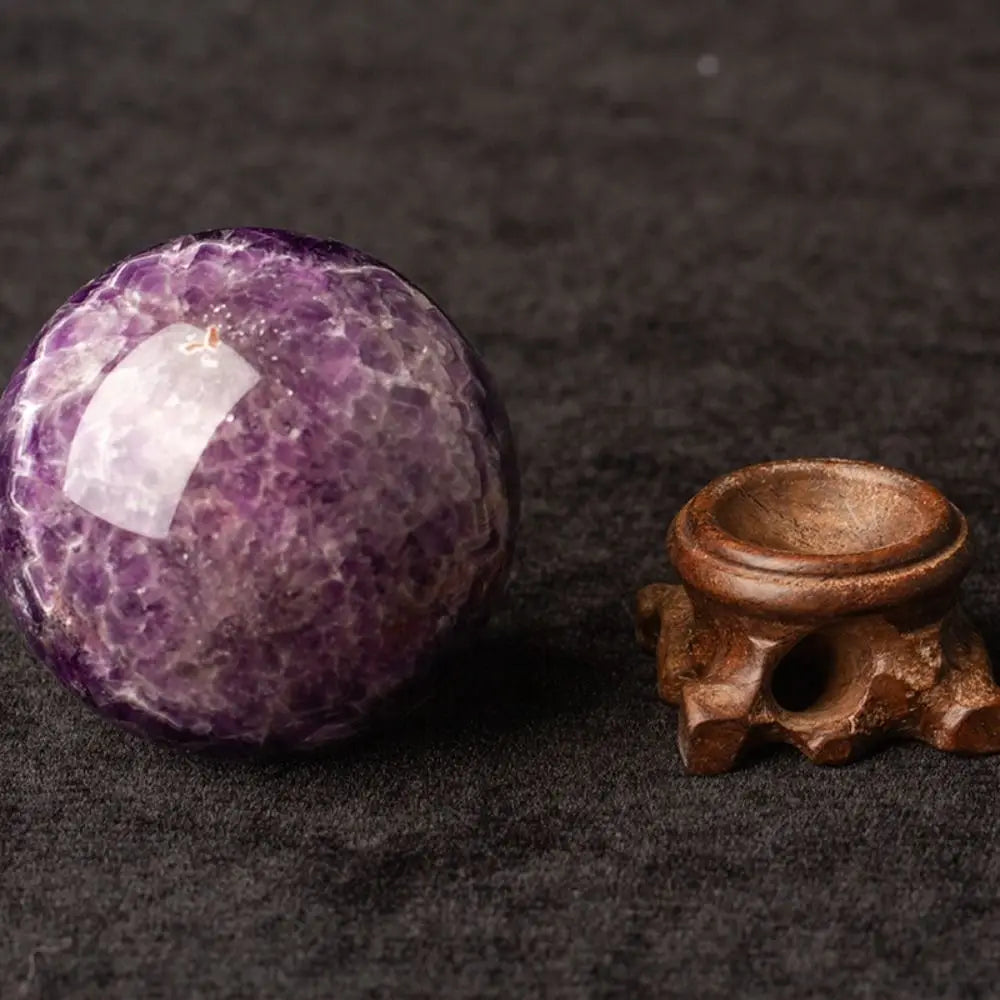Boule de Cristal Améthyste Naturelle — Pierre de Guérison Feng Shui