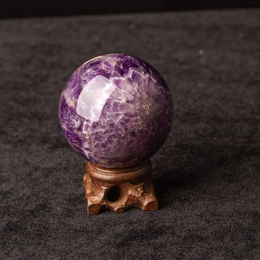 Boule de Cristal Améthyste Naturelle — Pierre de Guérison Feng Shui