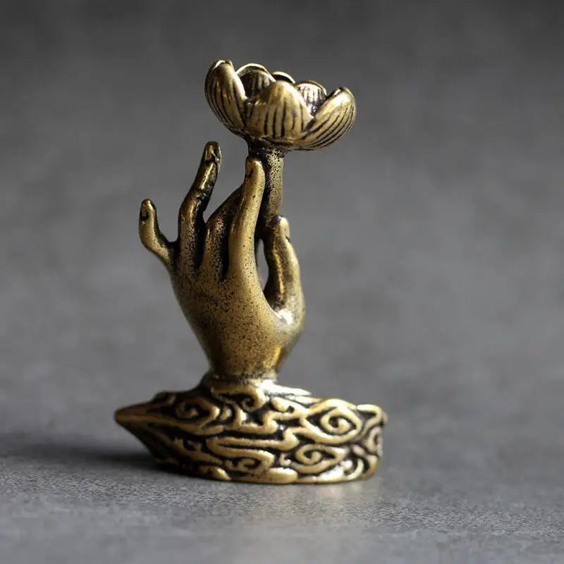 Brûleur d'Encens Main de Bouddha — Style Antique Zen