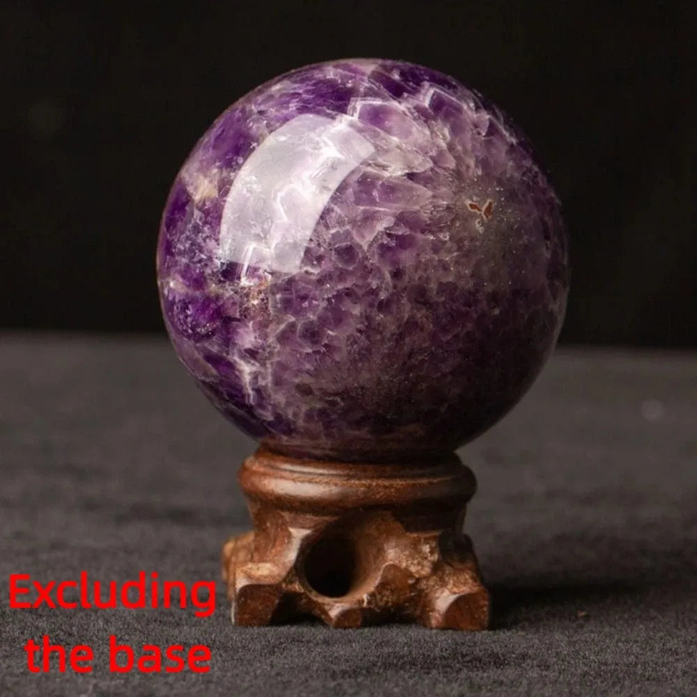 Boule de Cristal Améthyste Naturelle — Pierre de Guérison Feng Shui