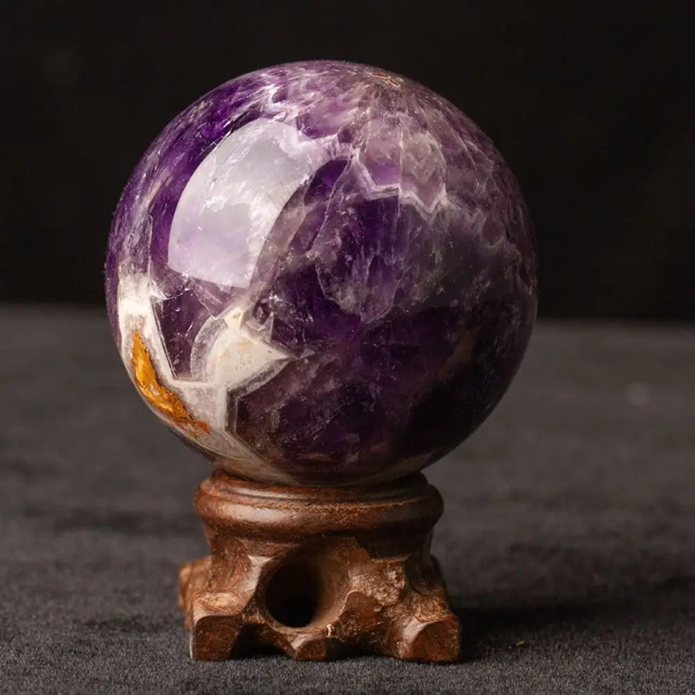 Boule de Cristal Améthyste Naturelle — Pierre de Guérison Feng Shui
