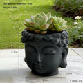 Pot de fleurs Tête de Bouddha — Déco Zen Asiatique